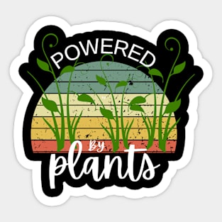 powered by plants Sticker